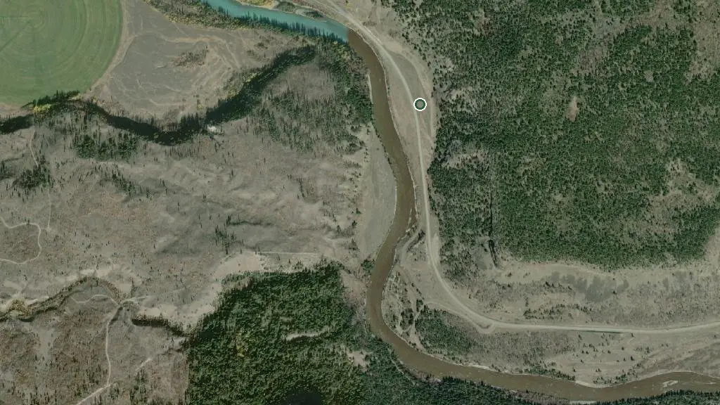 Aerial view of Bull Canyon Campground and surroundings