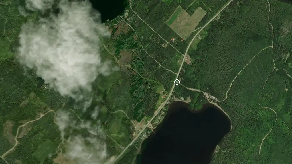 Aerial view of Centre Plein Air du Grand Lac Ferré and surroundings