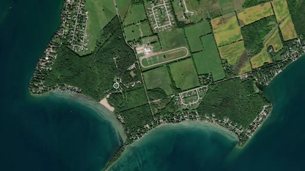 Aerial view of Mara Provincial Park and surroundings