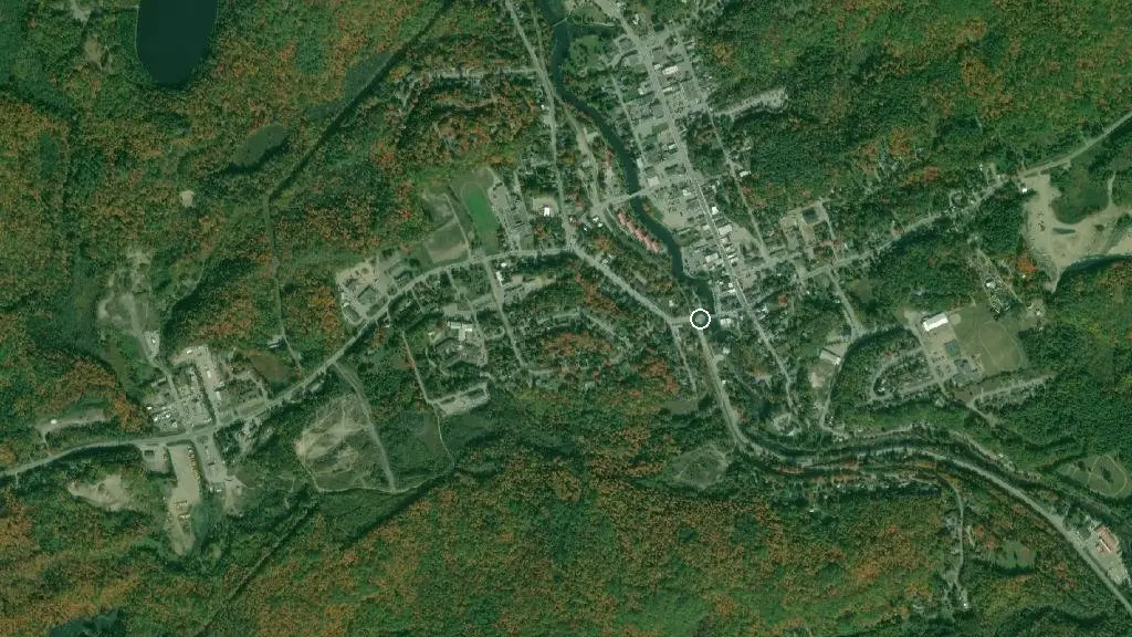 Aerial view of The Homestead Trailer Park Ltd and surroundings