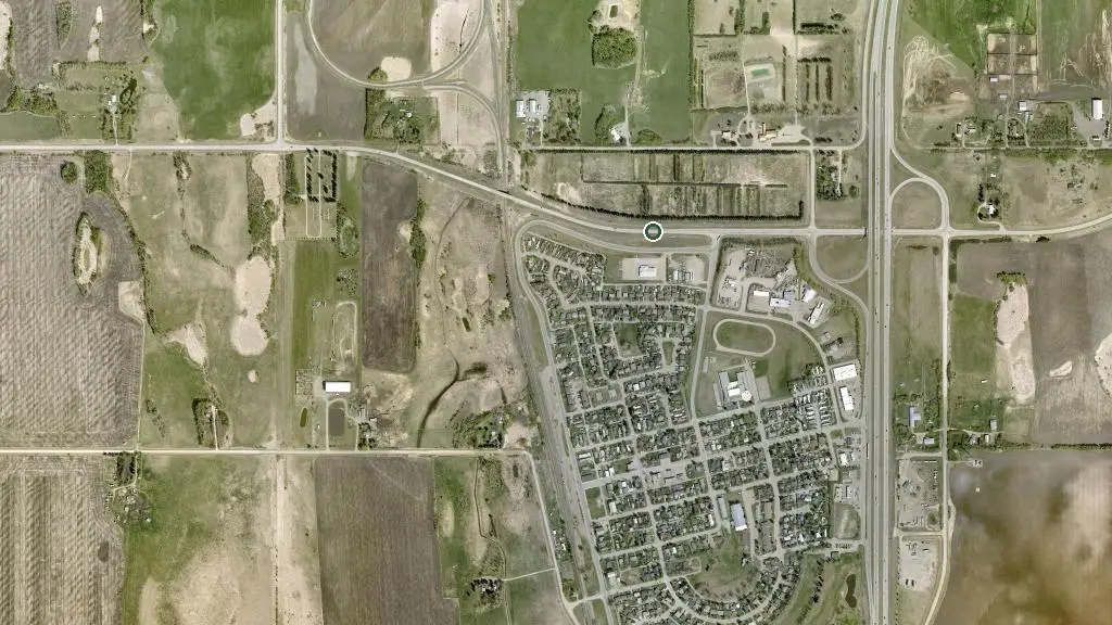 Aerial view of River Ridge RV Park and Campground and surroundings
