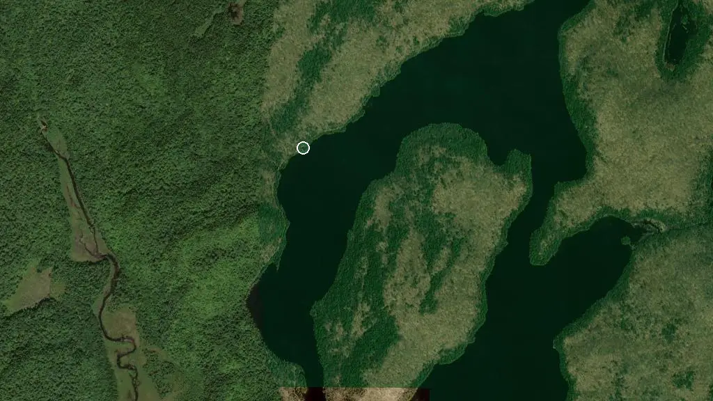 Aerial view of Halte La Pêche and surroundings