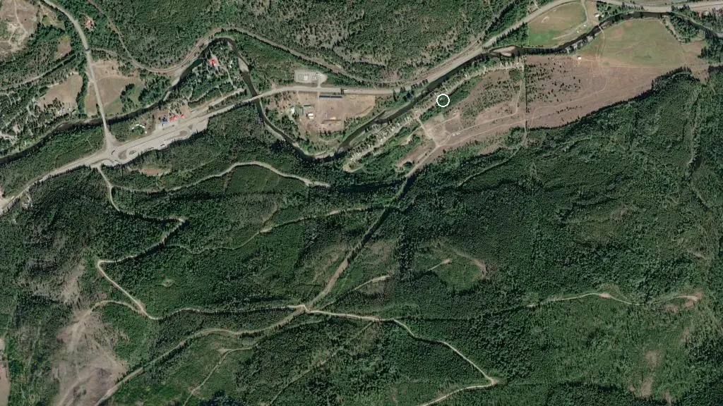 Aerial view of 3 Valley RV Resort and surroundings