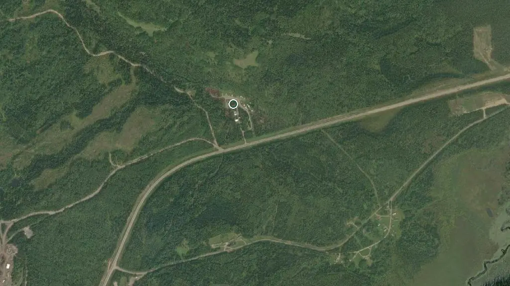 Aerial view of U-Bar Ranch and surroundings
