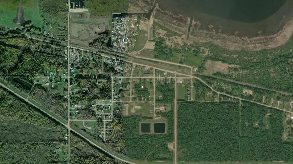 Aerial view of Bay Shore Resort Inc. and surroundings