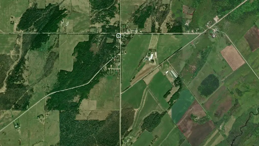 Aerial view of Gordon's Park Wilderness Retreat and surroundings