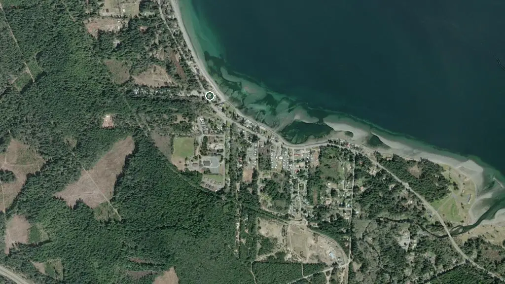 Aerial view of Roam Beach Resort and surroundings