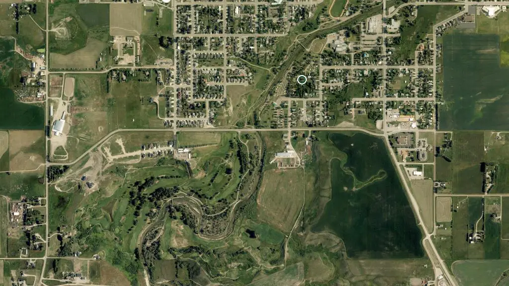 Aerial view of Lee Creek Campground and surroundings