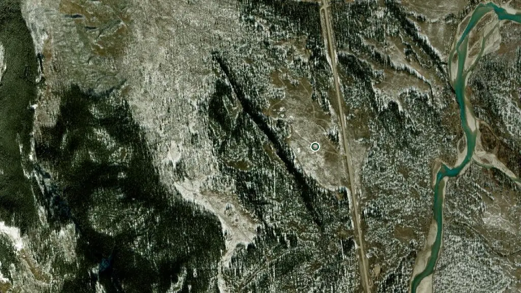 Aerial view of Cavalcade Group Campsite and surroundings