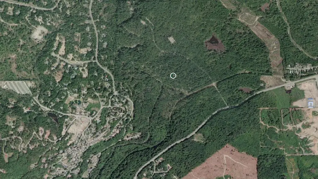 Aerial view of Little Qualicum Falls - Upper Campground and surroundings