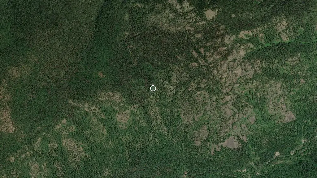 Aerial view of Pacific Crest Campground and surroundings