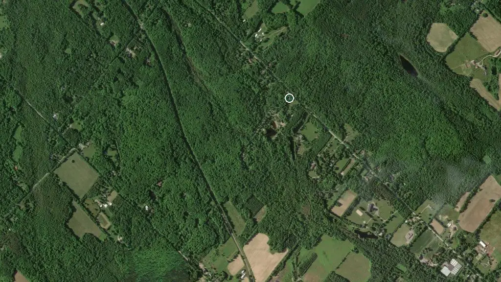 Aerial view of Coral Park Campground and surroundings