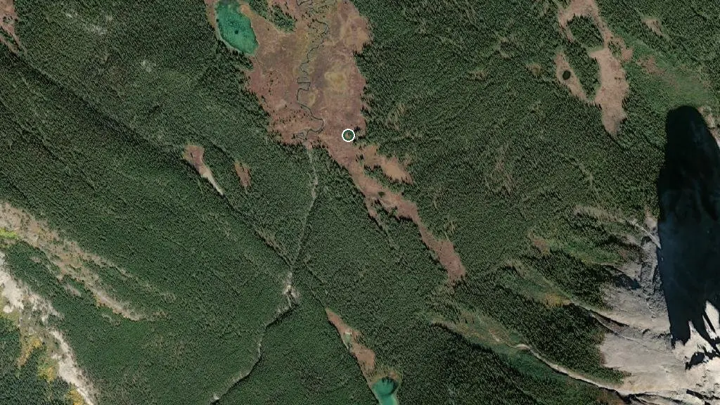 Aerial view of Norman Creek Campground and surroundings