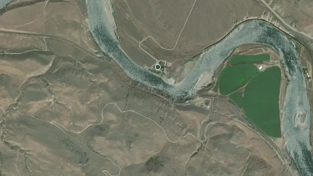 Aerial view of Juniper Beach Camp Ground and surroundings