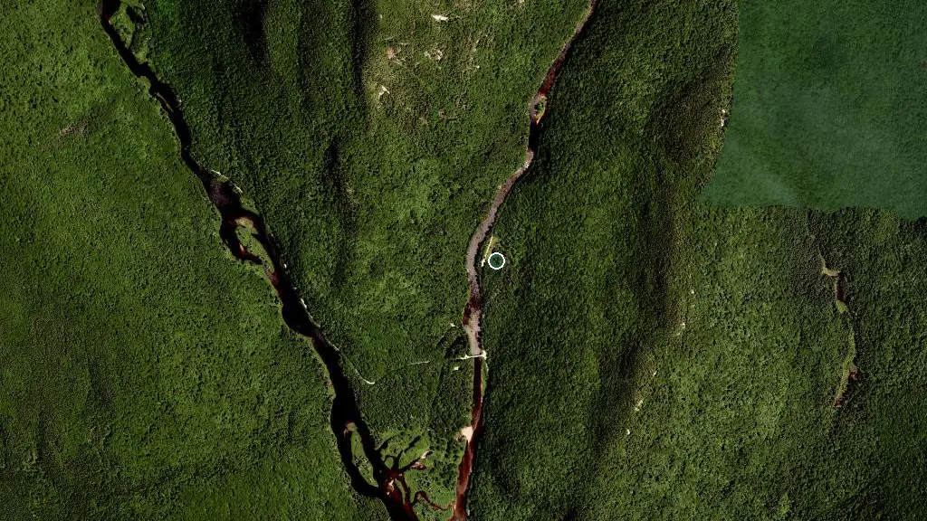 Aerial view of Le Balbuzard 1 and surroundings