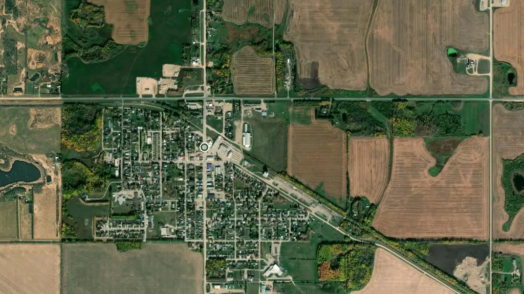 Aerial view of Greenwater Lake Campgrounds and surroundings