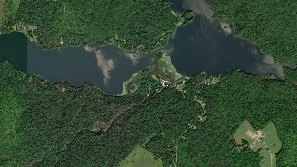 Aerial view of Talon Lake Camp & Trailer Park and surroundings