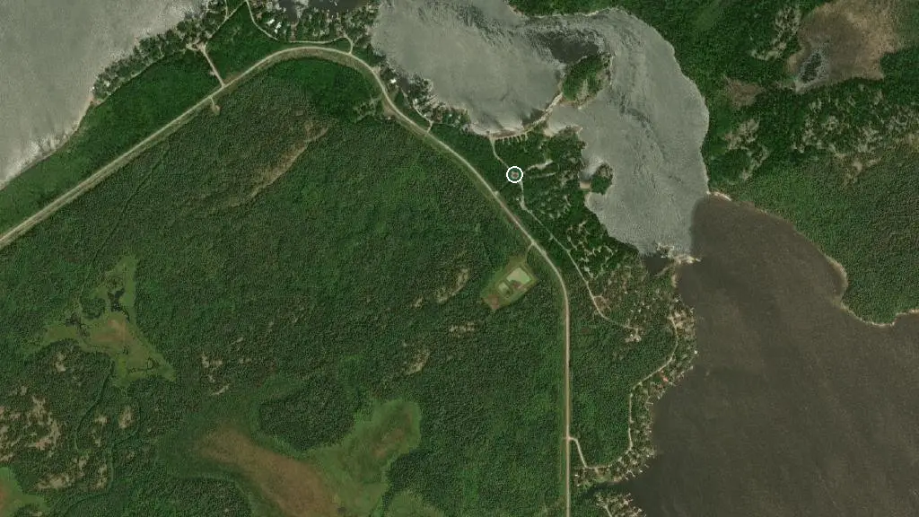 Aerial view of Whiteshell Provincial Park - Opapiskaw Campground and surroundings