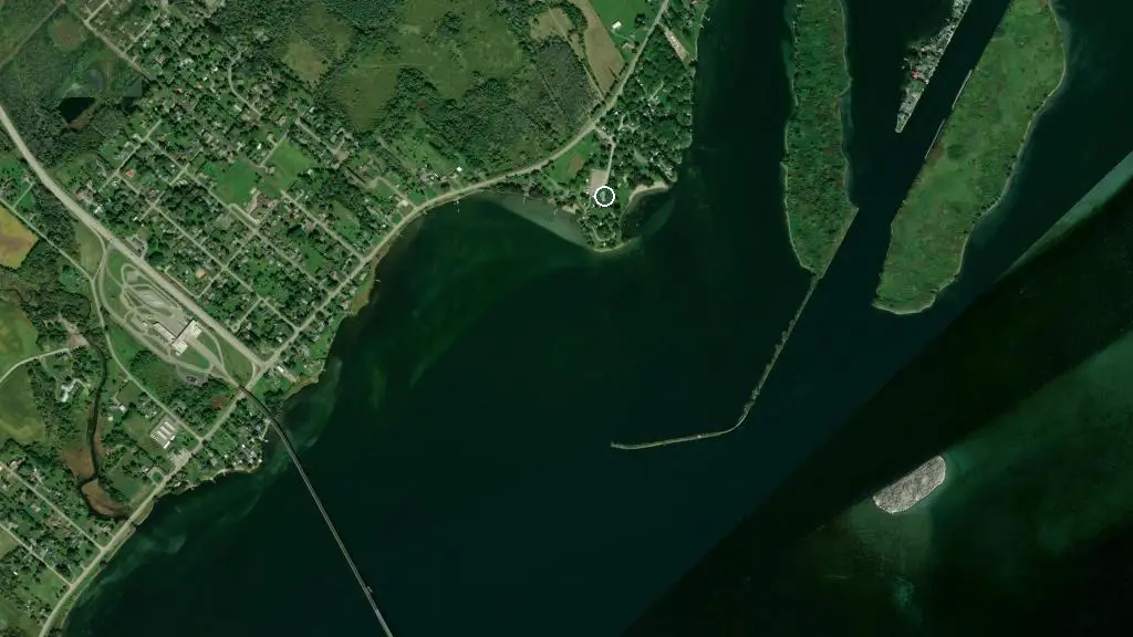 Aerial view of Grenville Park Camping and RV Park and surroundings