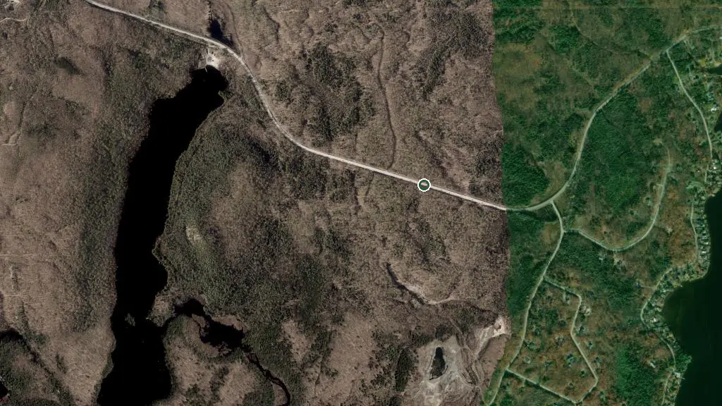 Aerial view of Camping Plage Mckenzie and surroundings