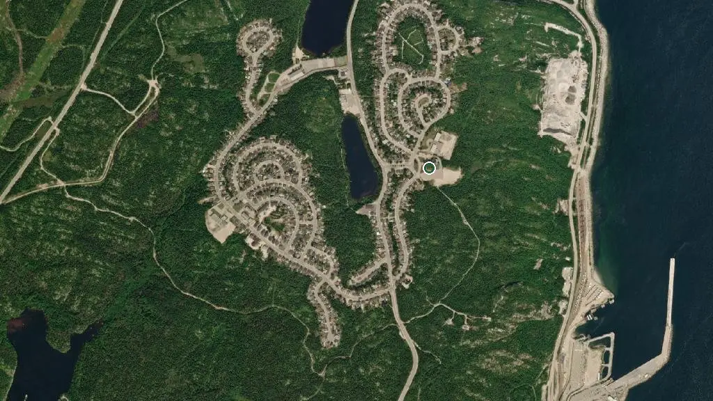 Aerial view of Camping Jardin des glaciers and surroundings