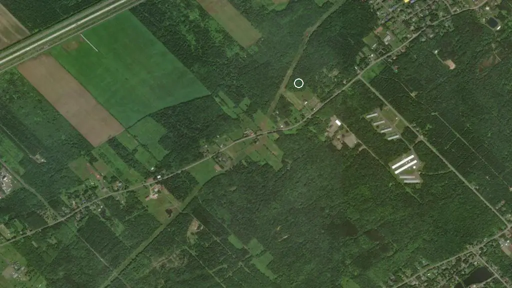 Aerial view of Domaine de la Chute and surroundings