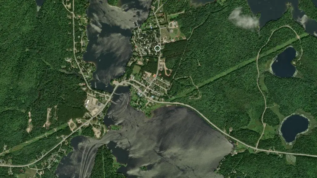 Aerial view of Camping l'Escargot and surroundings