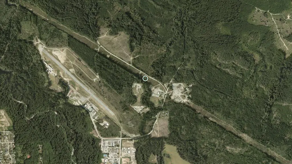Aerial view of Elk Field Alley and surroundings