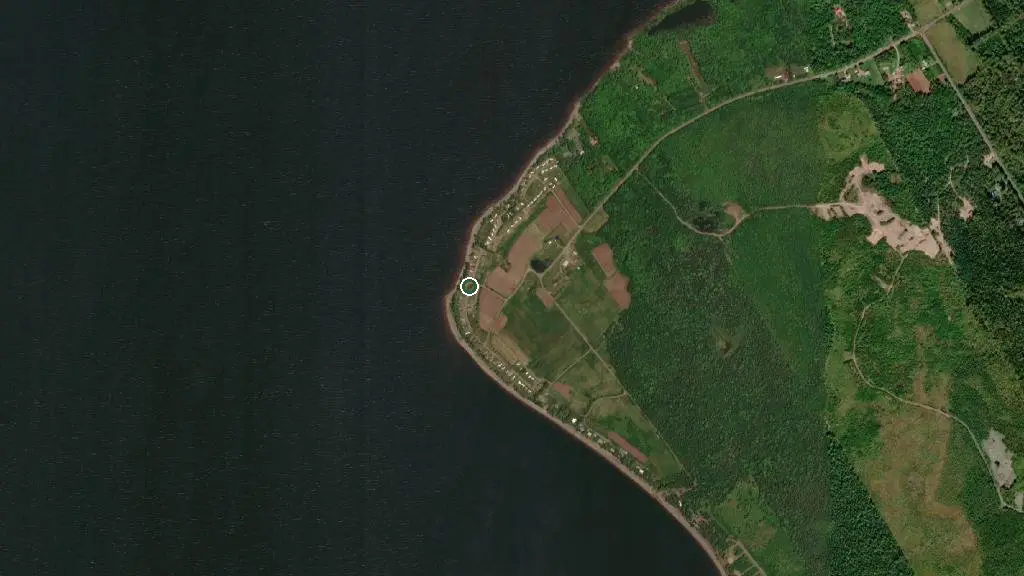 Aerial view of Buckwheat Point Estates and surroundings