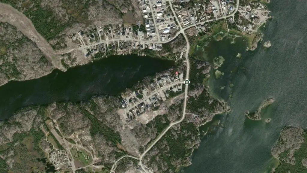 Aerial view of Osprey Meadows Campground and surroundings
