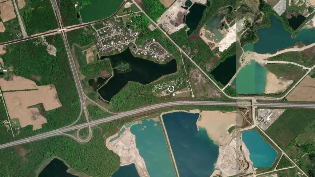 Aerial view of Slovenski Park and surroundings