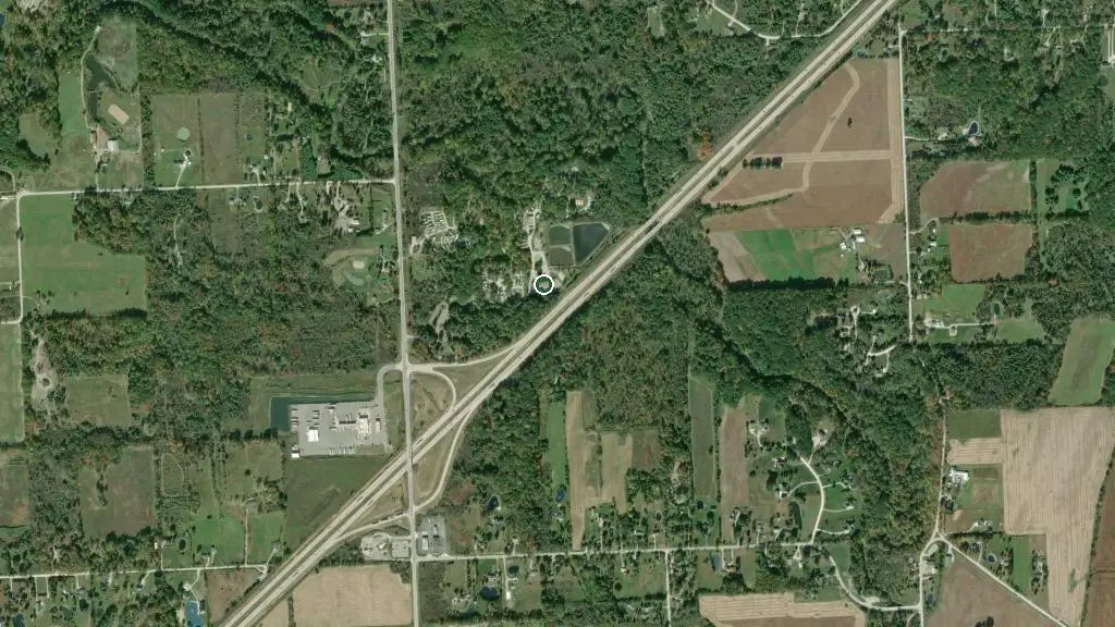 Aerial view of Thousand Trails St. Clair and surroundings