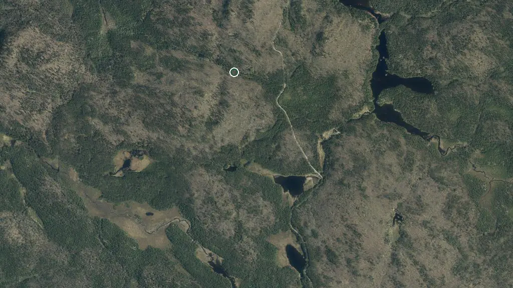 Aerial view of Parc national d'Aiguebelle and surroundings