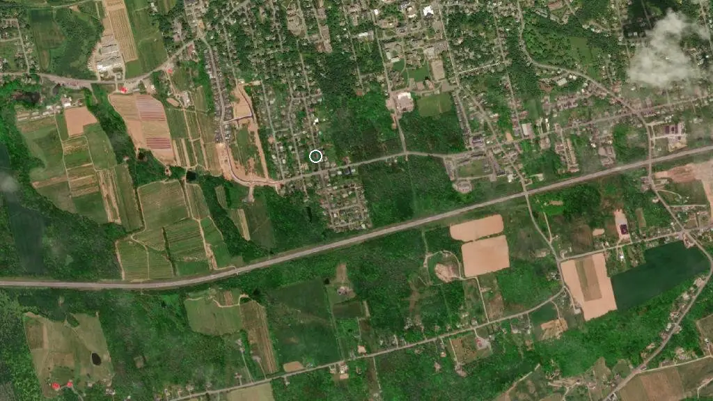 Aerial view of Land of Evangeline Camping Resort and surroundings