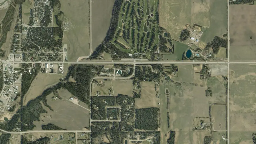 Aerial view of Hidden Gem RV Park and surroundings