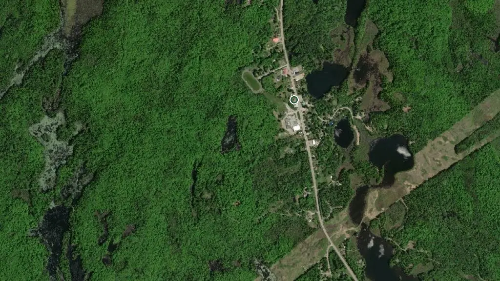 Aerial view of Sherwood Park Campground and surroundings