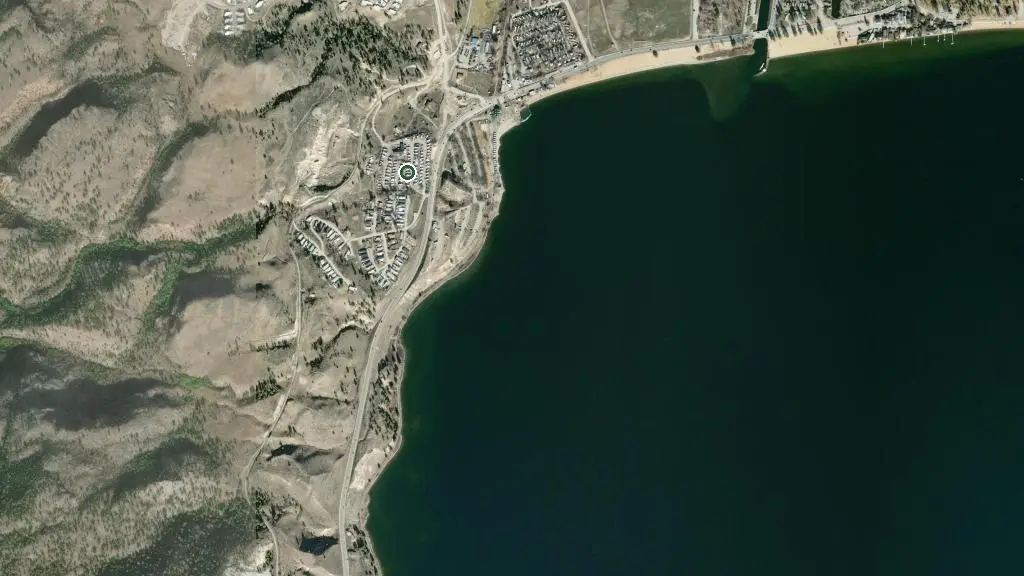Aerial view of Holiday Hills RV Resort and surroundings