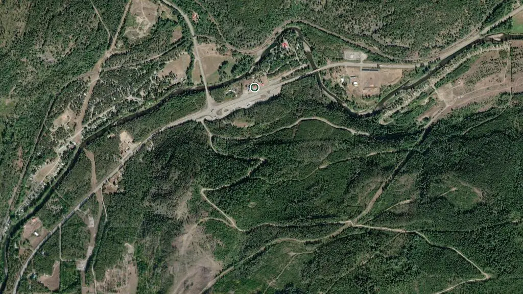 Aerial view of Holiday Haven Resort and surroundings