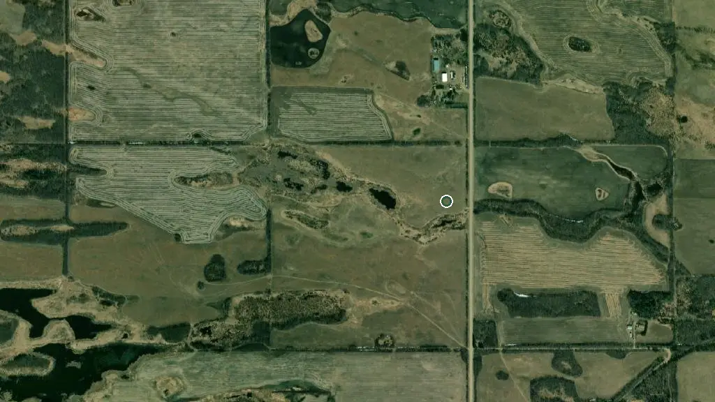 Aerial view of Pierce Lake Lodge / Howe Bay Campground and surroundings
