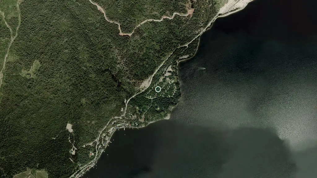 Aerial view of Homestead campground and surroundings