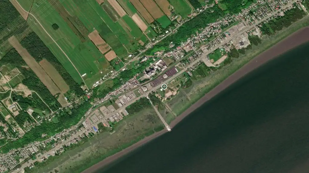 Aerial view of Domaine Sainte-Anne and surroundings