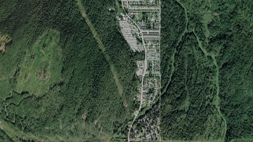 Aerial view of Springs RV Resort at Harrison and surroundings