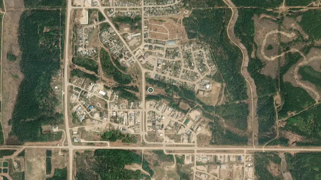 Aerial view of Freeman Lake Recreation Area and surroundings