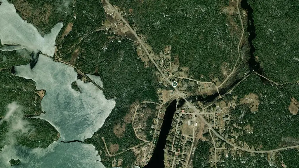 Aerial view of Algonquin East Gate and surroundings