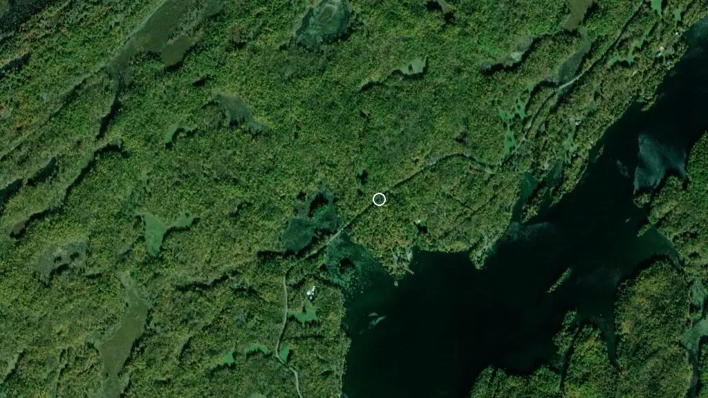 Aerial view of Skycroft Campground Resort and surroundings