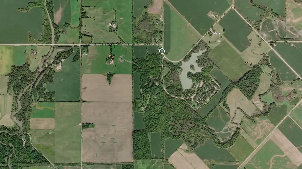 Aerial view of A.W. Campbell Conservation Area and surroundings