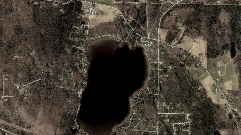 Aerial view of Camping Lac d'Argent and surroundings