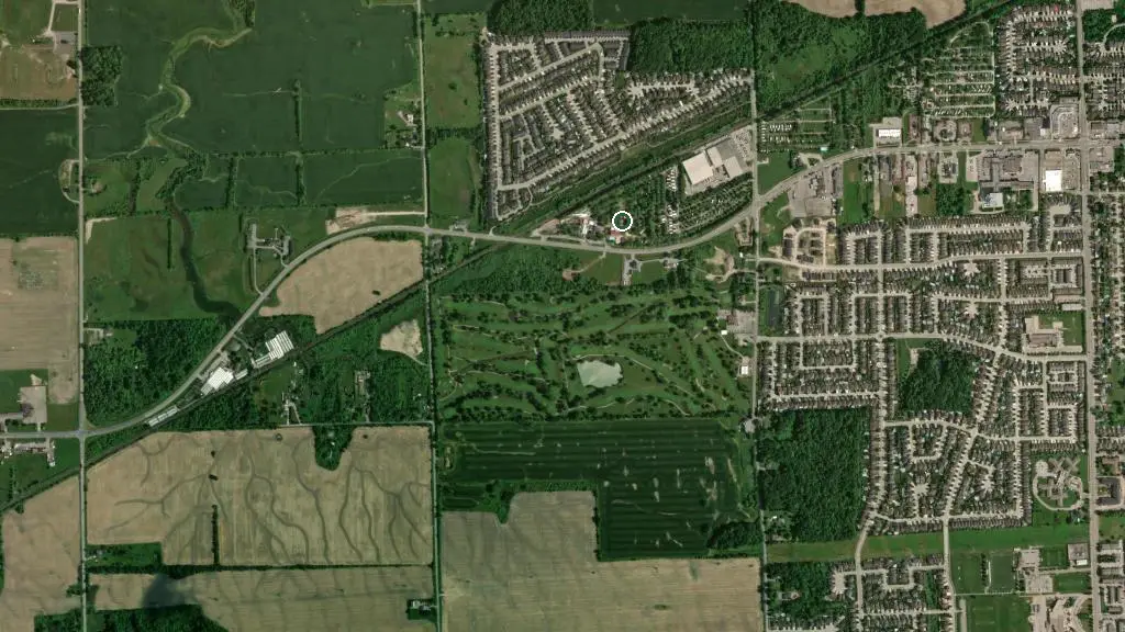 Aerial view of Campark Resorts and surroundings