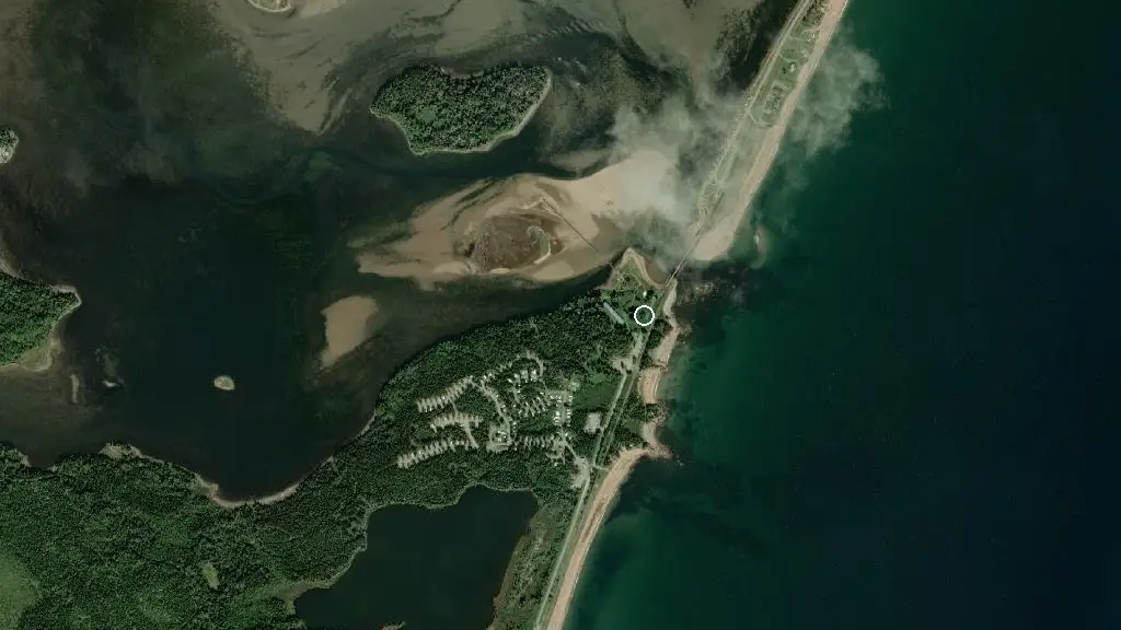 Aerial view of Bourg de Pabos / Espace Napaga and surroundings