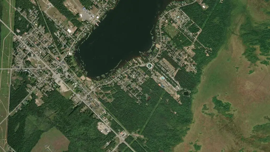 Aerial view of Camping Kea Otamac and surroundings
